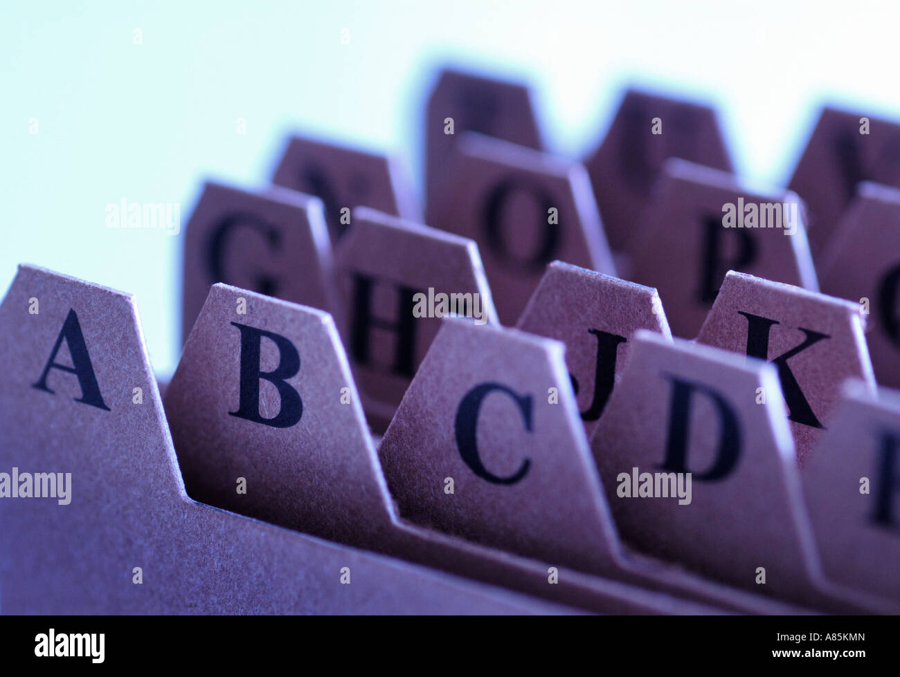 ALPHABETICAL INDEX ROLODEX CARD SEPARATOR FILE FOR KEEPING ADDRESSES