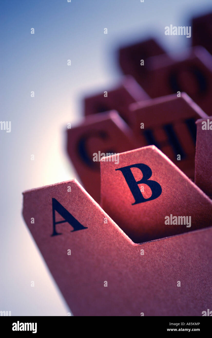 ALPHABETICAL INDEX ROLODEX CARD SEPARATOR FILE FOR KEEPING ADDRESSES