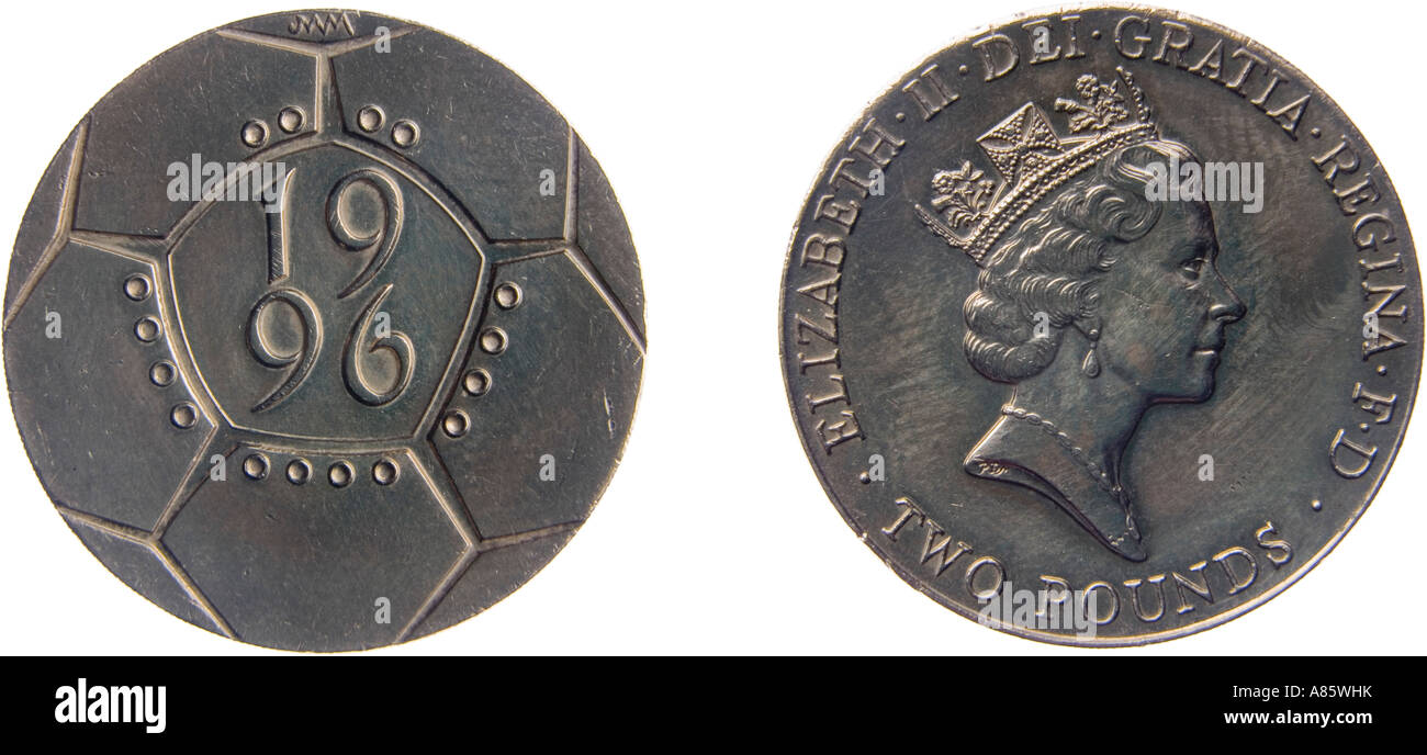 1996 Two Pound Football Commemorative Coin Stock Photo Alamy