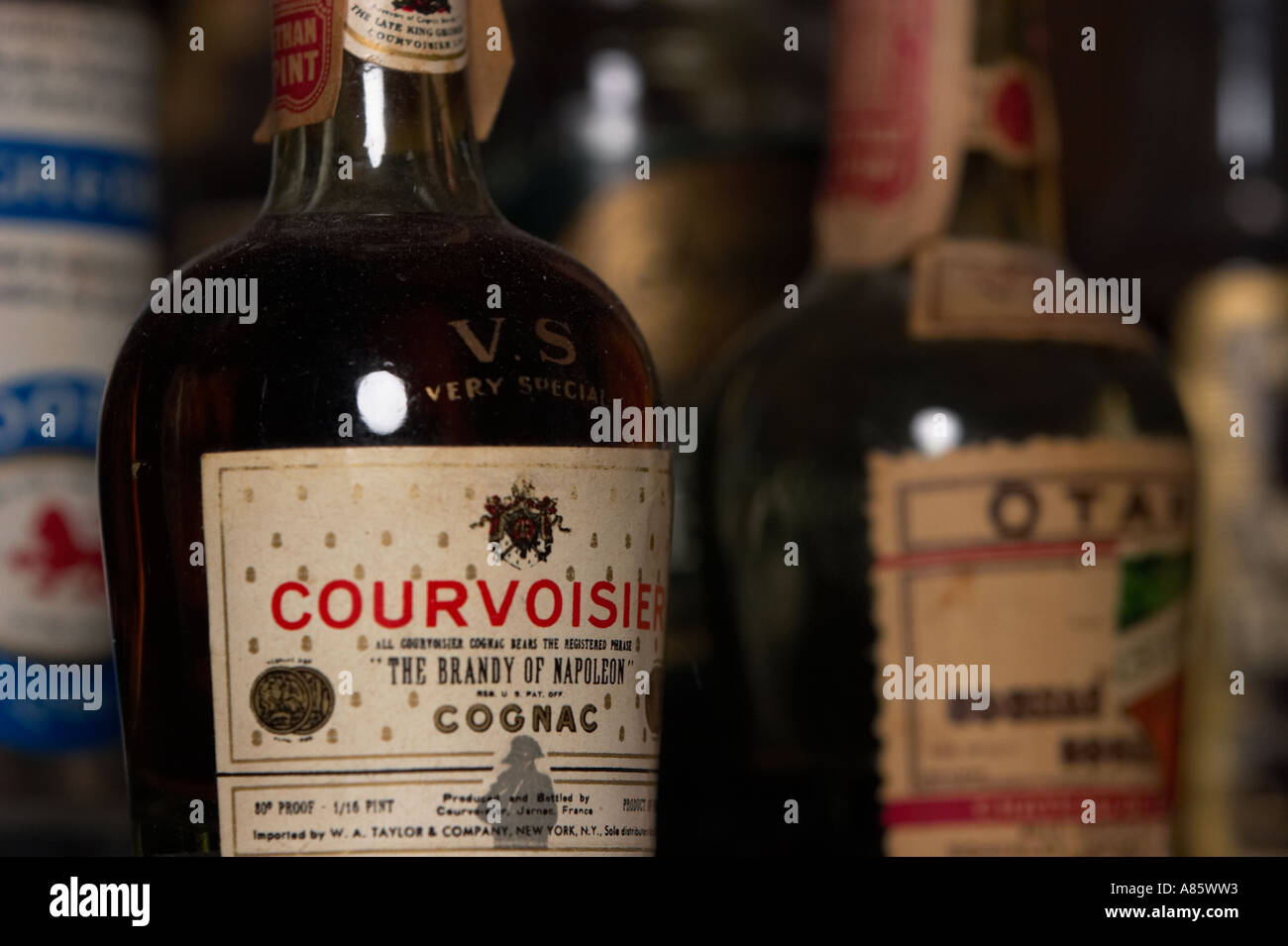 A collection of miniature liquor bottles Stock Photo Alamy