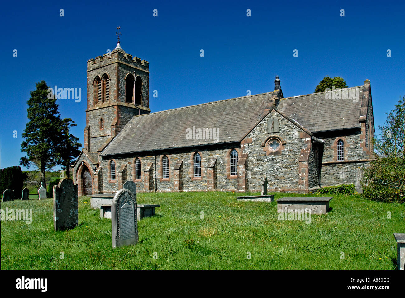 Church of Saint Luke, Lowick. Lake District National Park, Cumbria, England, U.K., Europe. Stock Photo