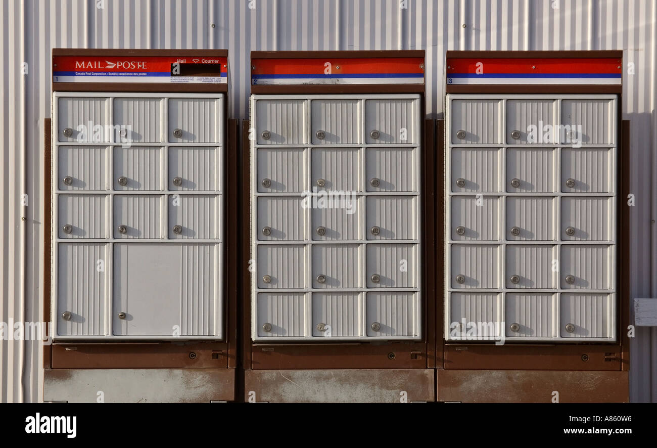 Rural mailboxes in scenic Saskatchewan Canada Stock Photo Alamy