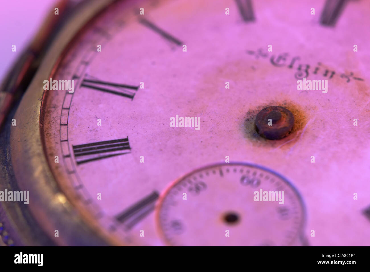 A pocket watch with no hands Stock Photo Alamy