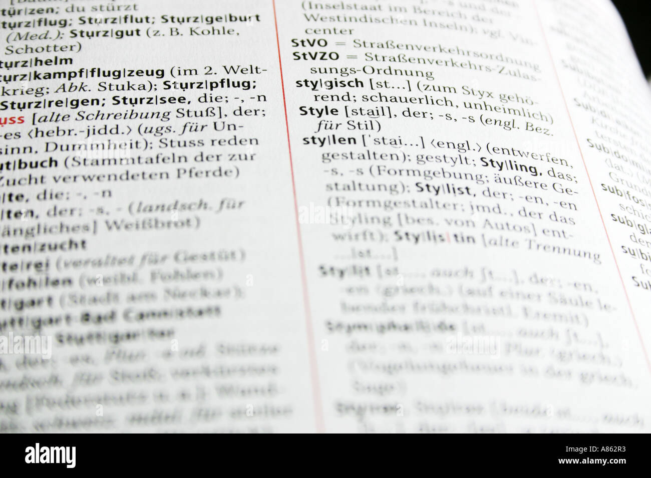 A look into dictionary hi-res stock photography and images - Alamy