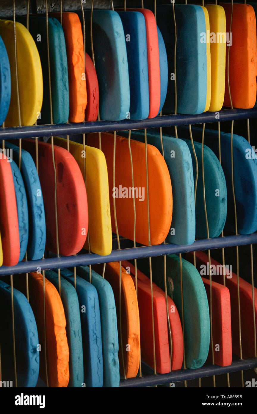 Kickboards at pool Stock Photo - Alamy