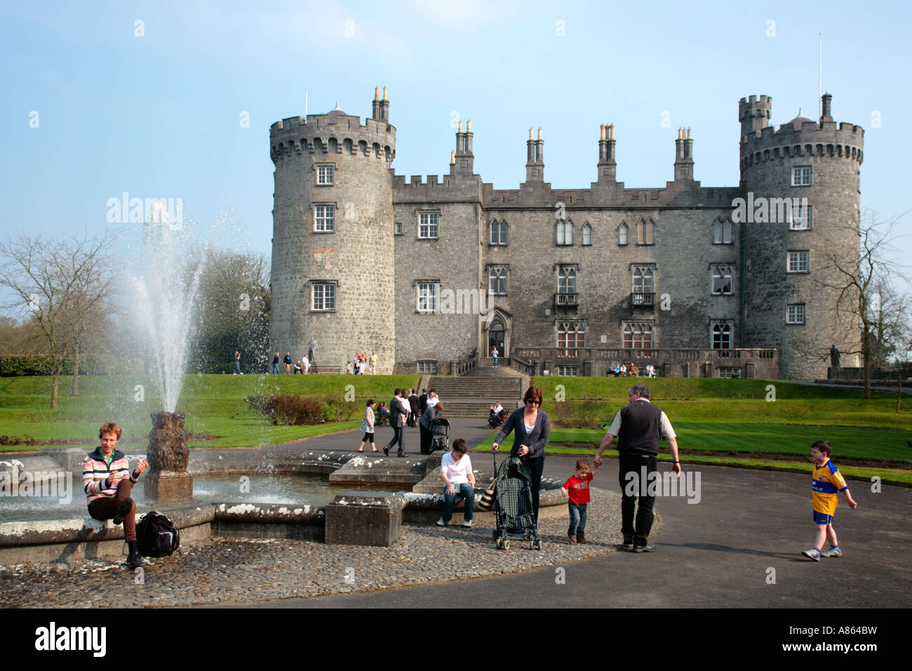 Kilkenny Castle in Ireland Stock Photo