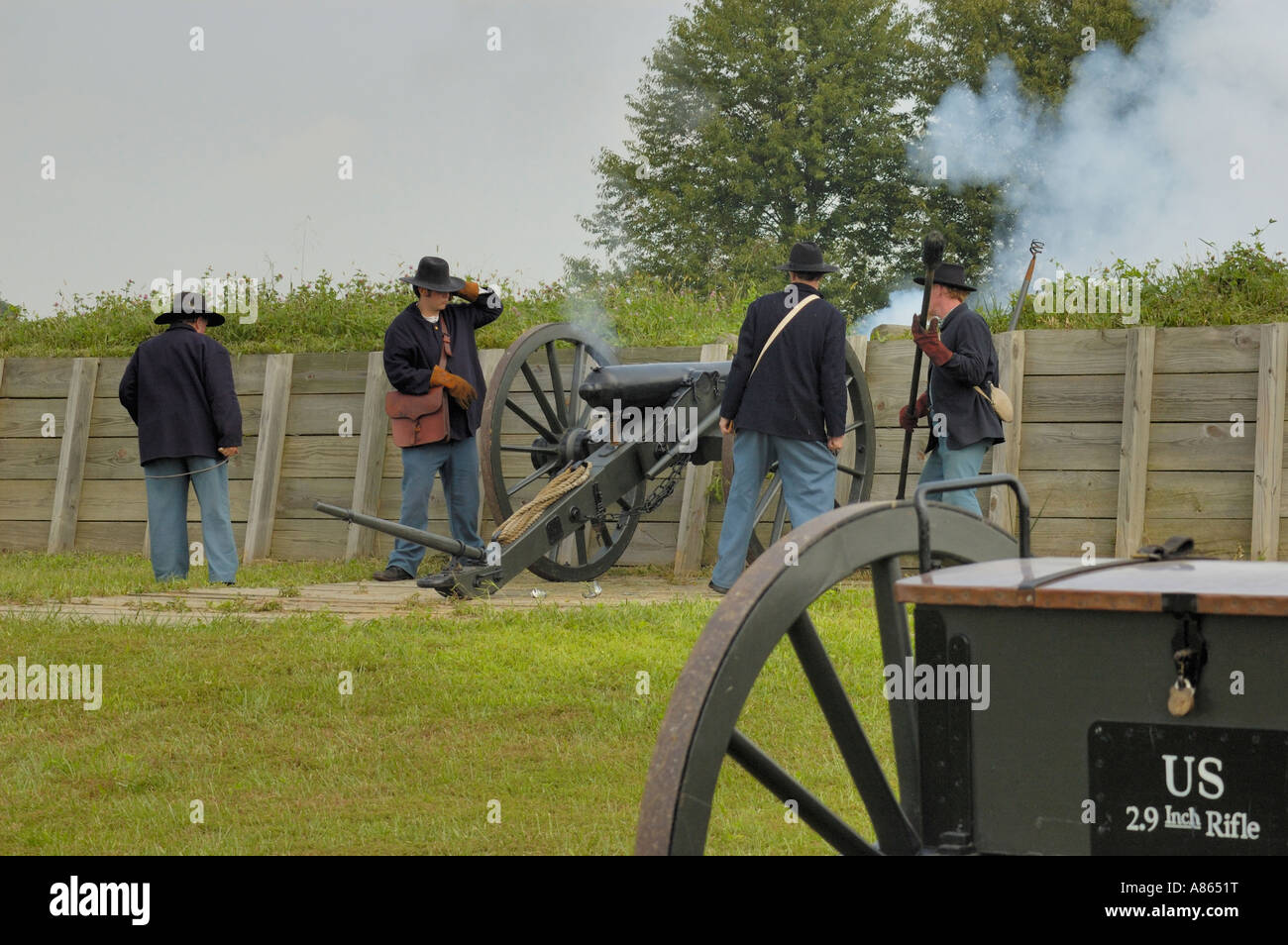 Reenactment at Camp Nelson Kentucky USA Stock Photo Alamy