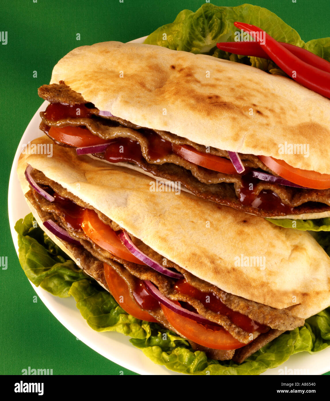 Doner kebab pitta hires stock photography and images Alamy