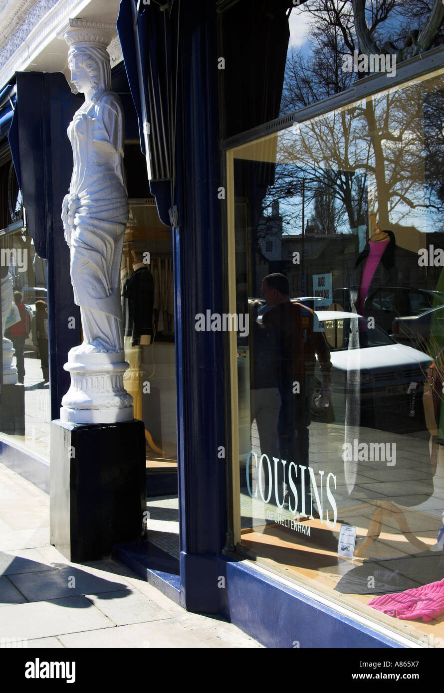 Cheltenham Town Centre Montpellier Caryatids EDITORIAL USE ONLY Stock