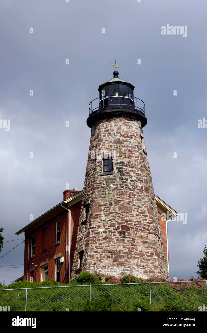 Charlotte-Genesee Lighthouse, Rochester, NY USA Stock Photo