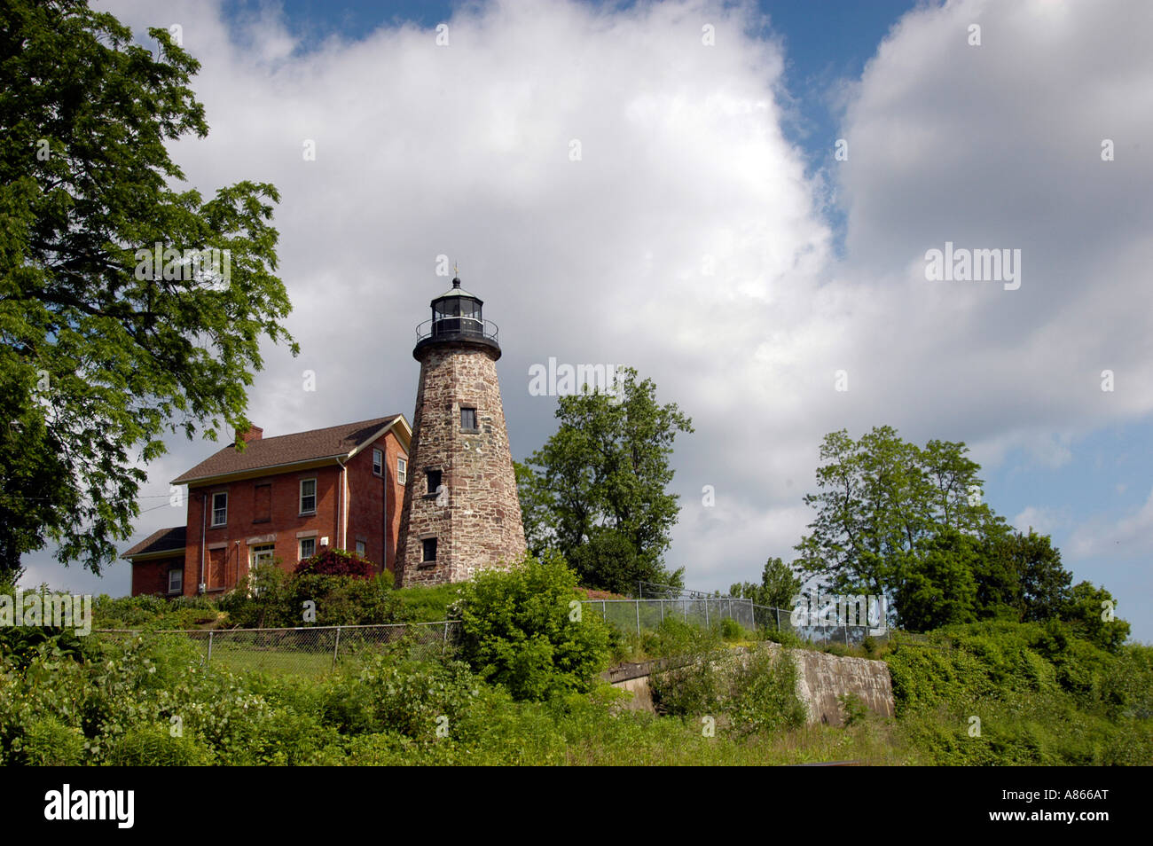 Charlotte-Genesee Lighthouse, Rochester, NY USA Stock Photo