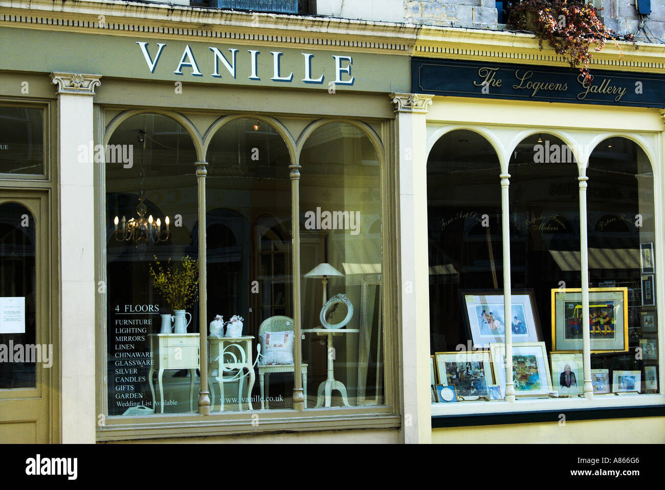 Cheltenham town centre Montpellier shops EDITORIAL USE ONLY Stock Photo