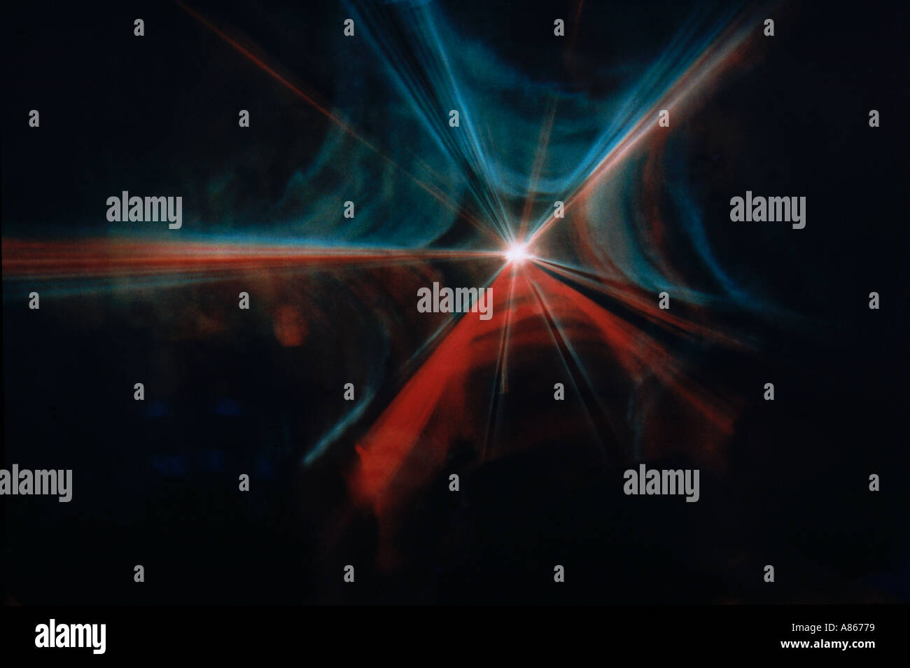 Futuristic laser lights in night club, playing rave music Stock Photo ...