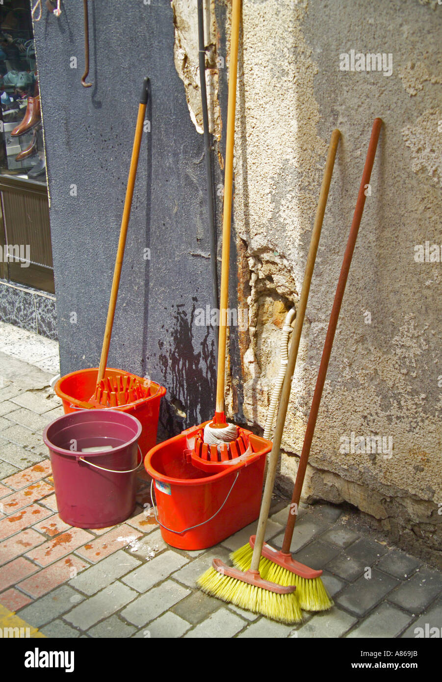 Mop and buckets hi-res stock photography and images - Alamy