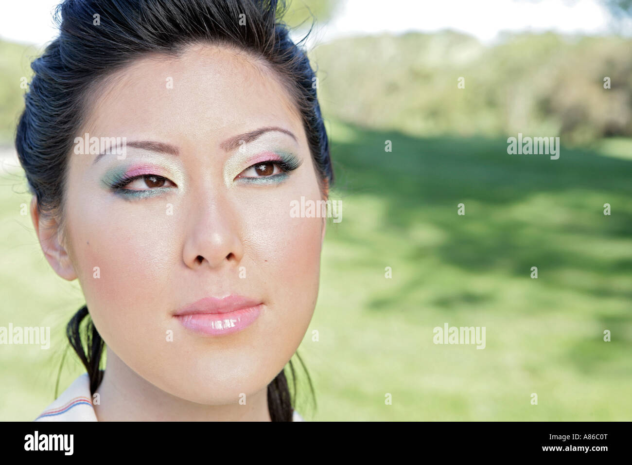Portrait of a young woman Stock Photo - Alamy