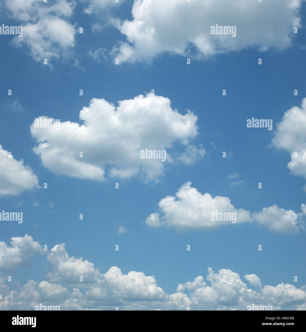 cumulus clouds and blue sky Stock Photo - Alamy