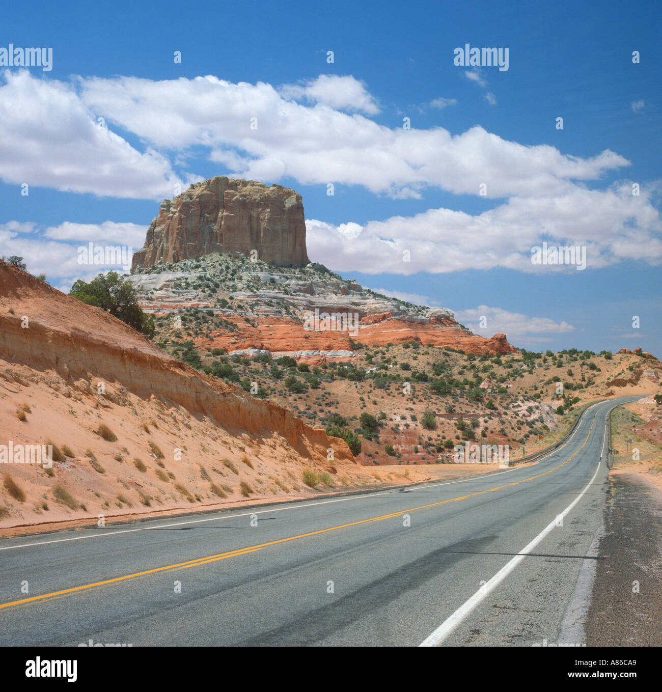 Highway in Utah USA Stock Photo