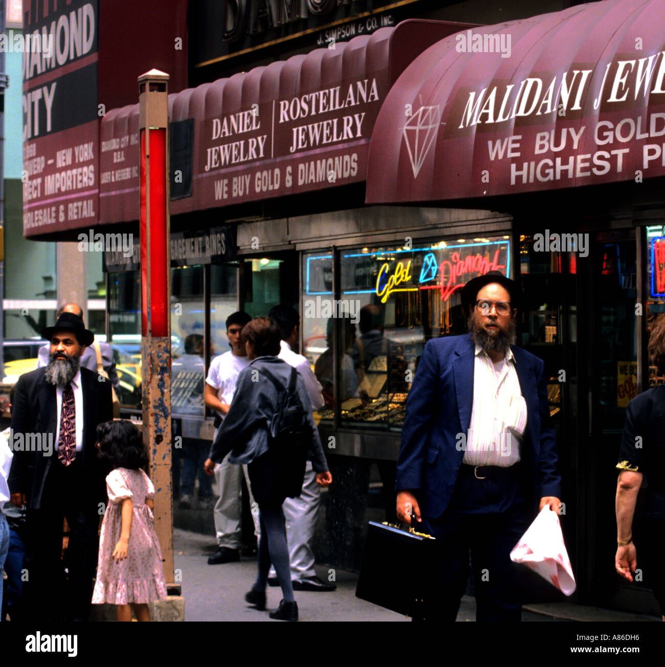 Diamond District 47 th Street New York City Manhattan Orthodox Jews Stock  Photo - Alamy