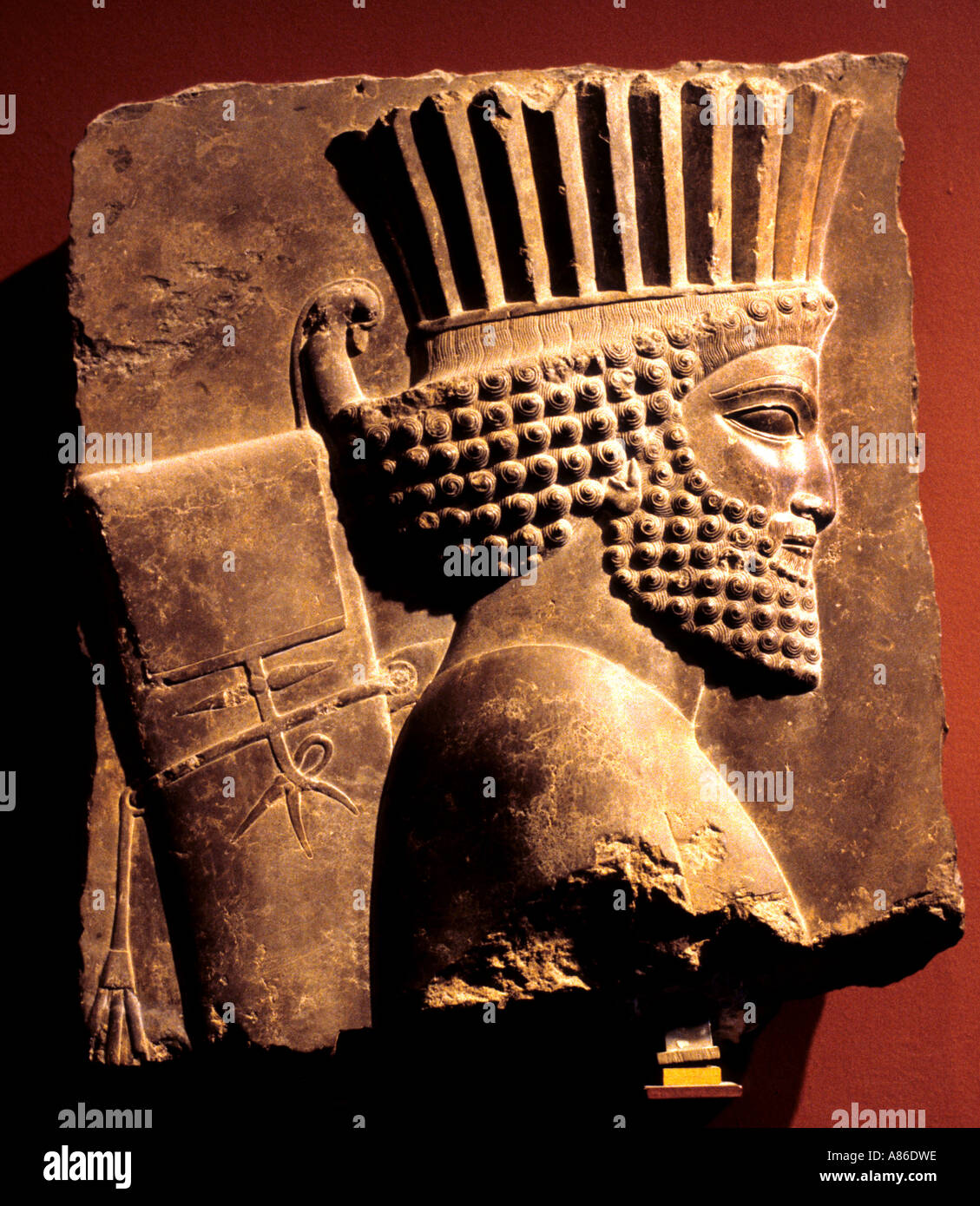 The powerful and proud King of Persia Iran  Ahasuerus, also known as Xerxes, Stock Photo
