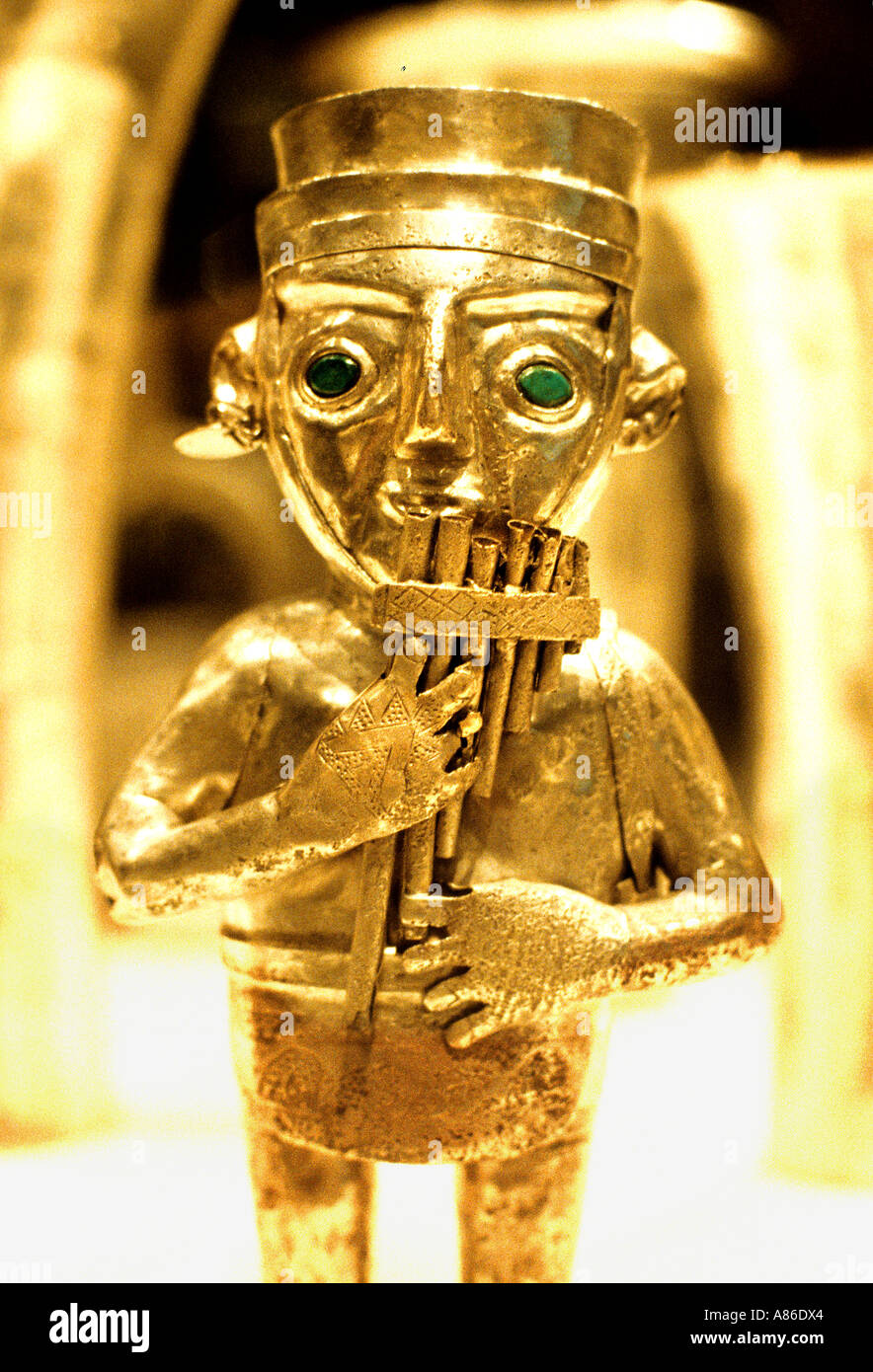 Manhattan Museum Art  The Metropolitan Pre Columbian Colombia Silver Stock Photo