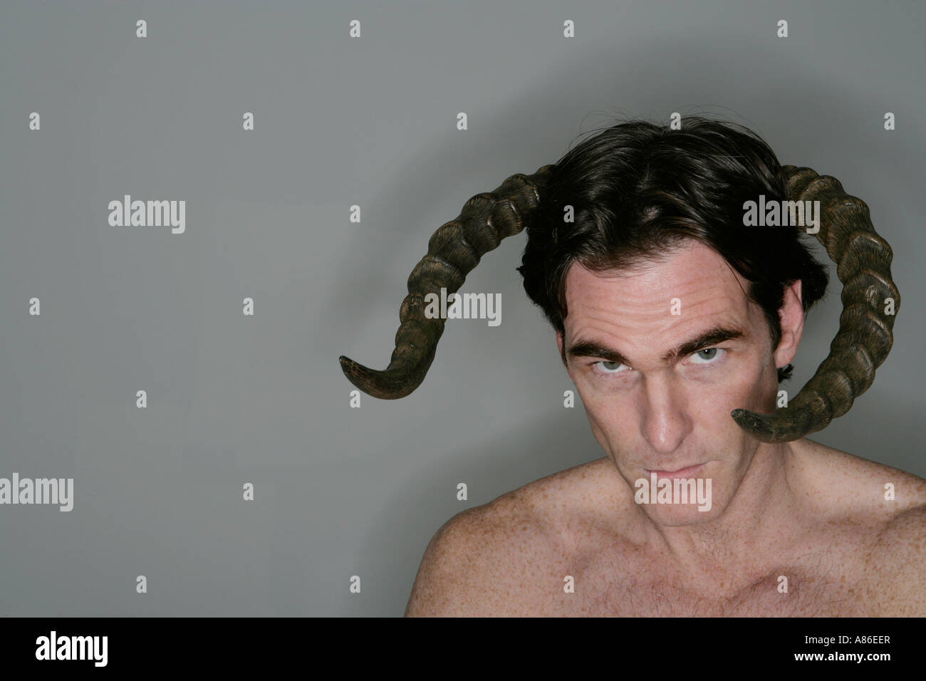 Man With Horns Stock Photos & Man With Horns Stock Images - Alamy