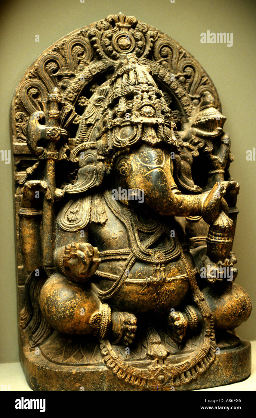 Museum Ganesha South India 13th century Stock Photo