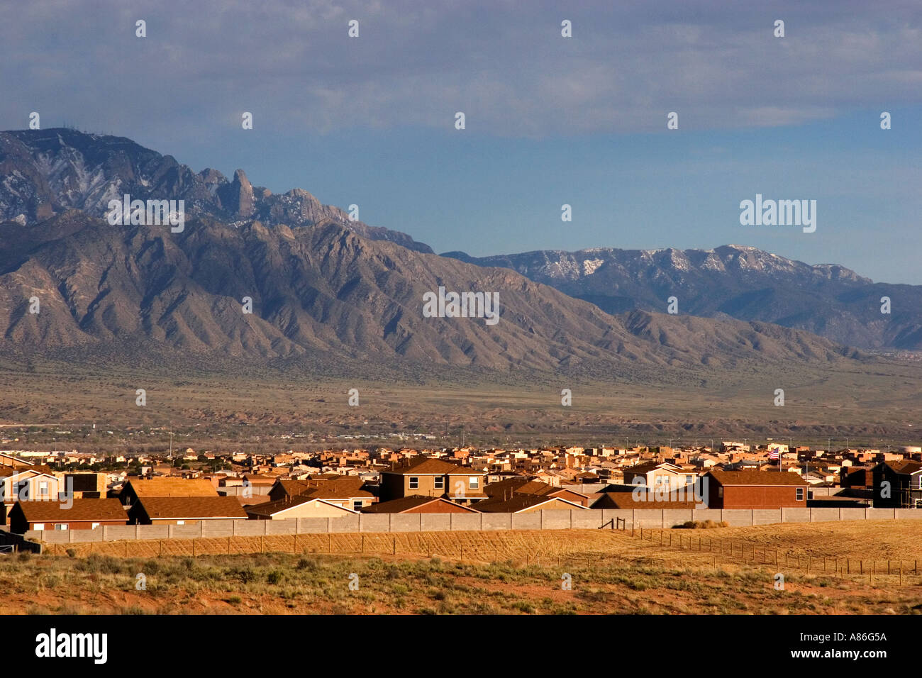 Housing development at Bernalillo New Mexico in the area of Albuquerque