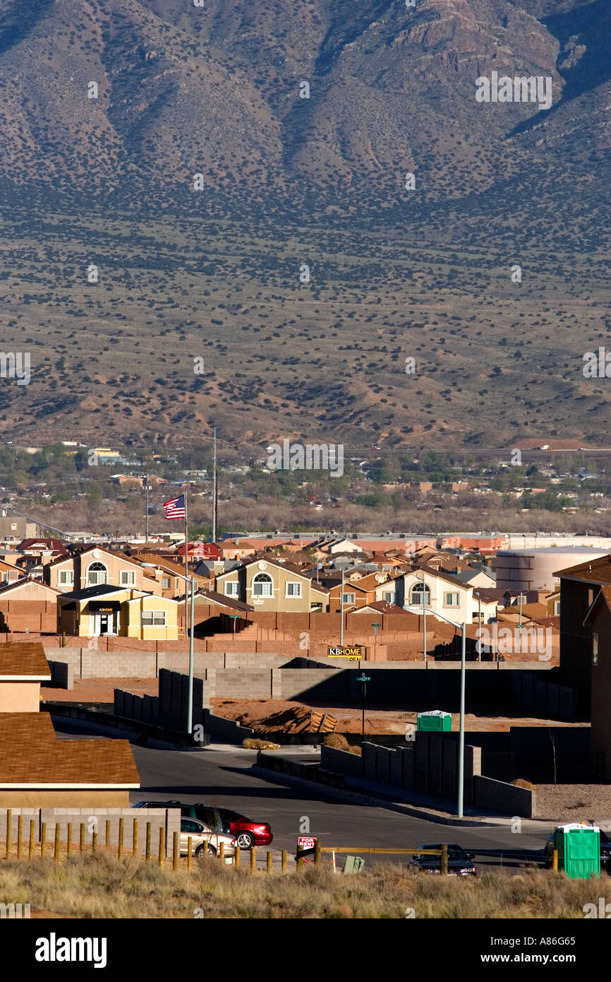 Housing development at Bernalillo New Mexico in the area of Albuquerque