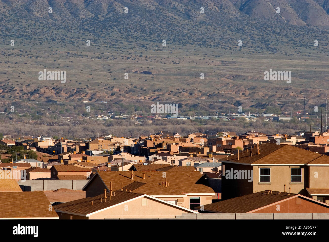 Housing development at Bernalillo New Mexico in the area of Albuquerque