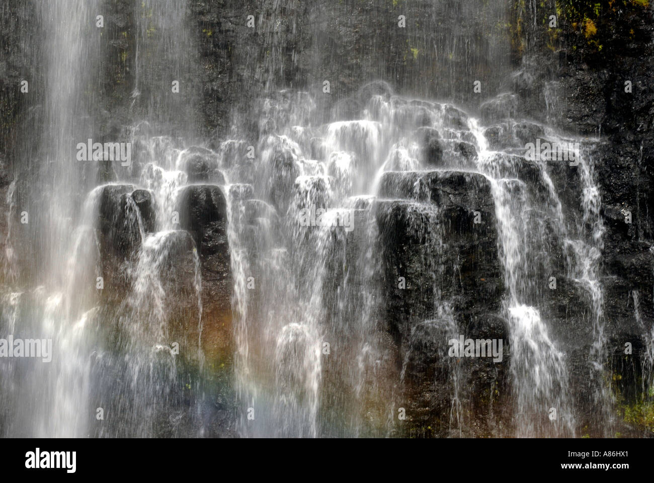 Tat Lo Falls Bolaven Plateau Laos Stock Photo