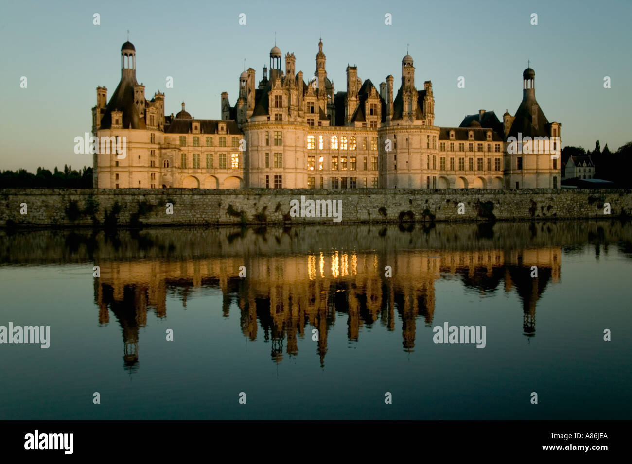 Chateau de Chambord Loir et Cher Loire Valley France Stock Photo Alamy