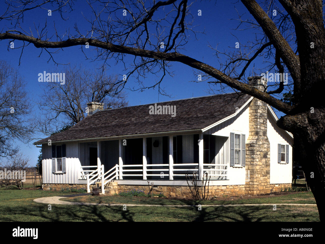 United States Texas USA Hill Country The Lyndon Baines B Johnson   Birthplace National Historic Park Stock Photo