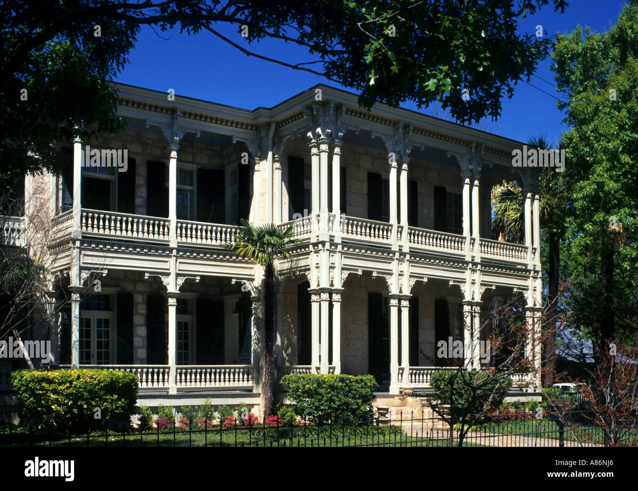 Texas San Antonio King William Historic District Stock Photo 6860261