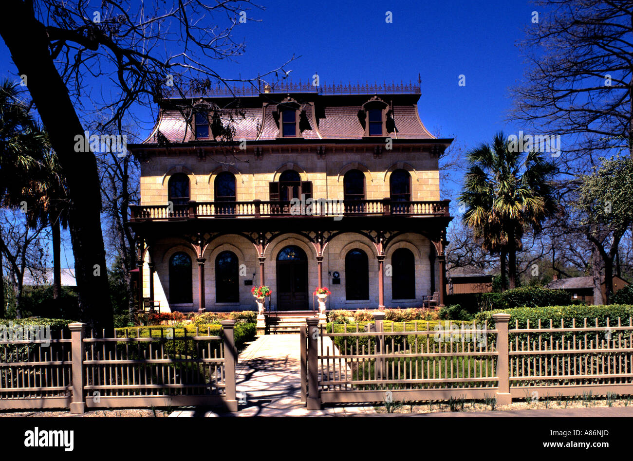 Texas San Antonio King William Historic District Stock Photo Alamy