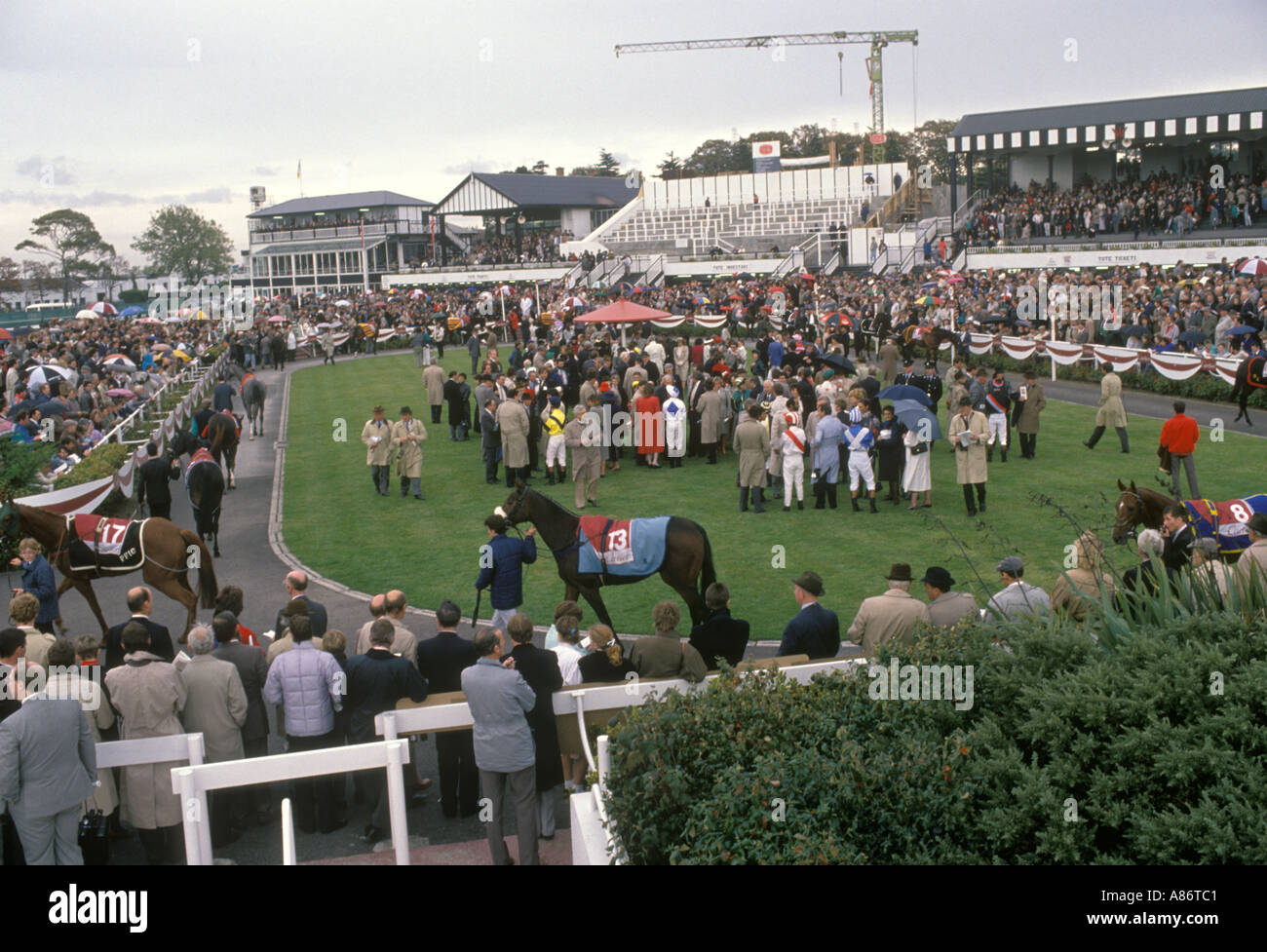 Cartier Million horse race at Phoenix Park track Dublin The Paddock  1980s1989  HOMER SYKES Stock Photo