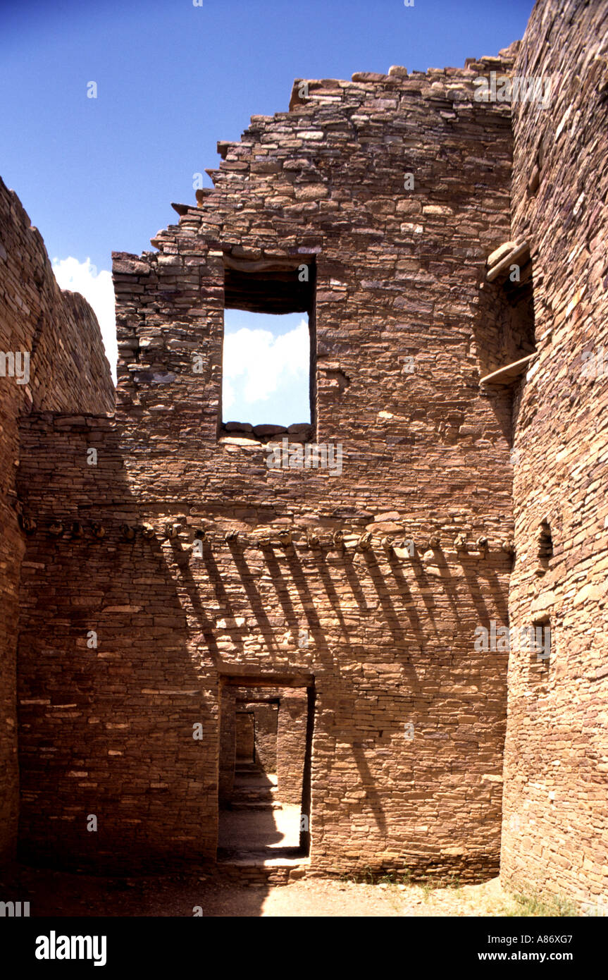 Chaco Culture Puebloan Canyon  Indian New Mexico Stock Photo