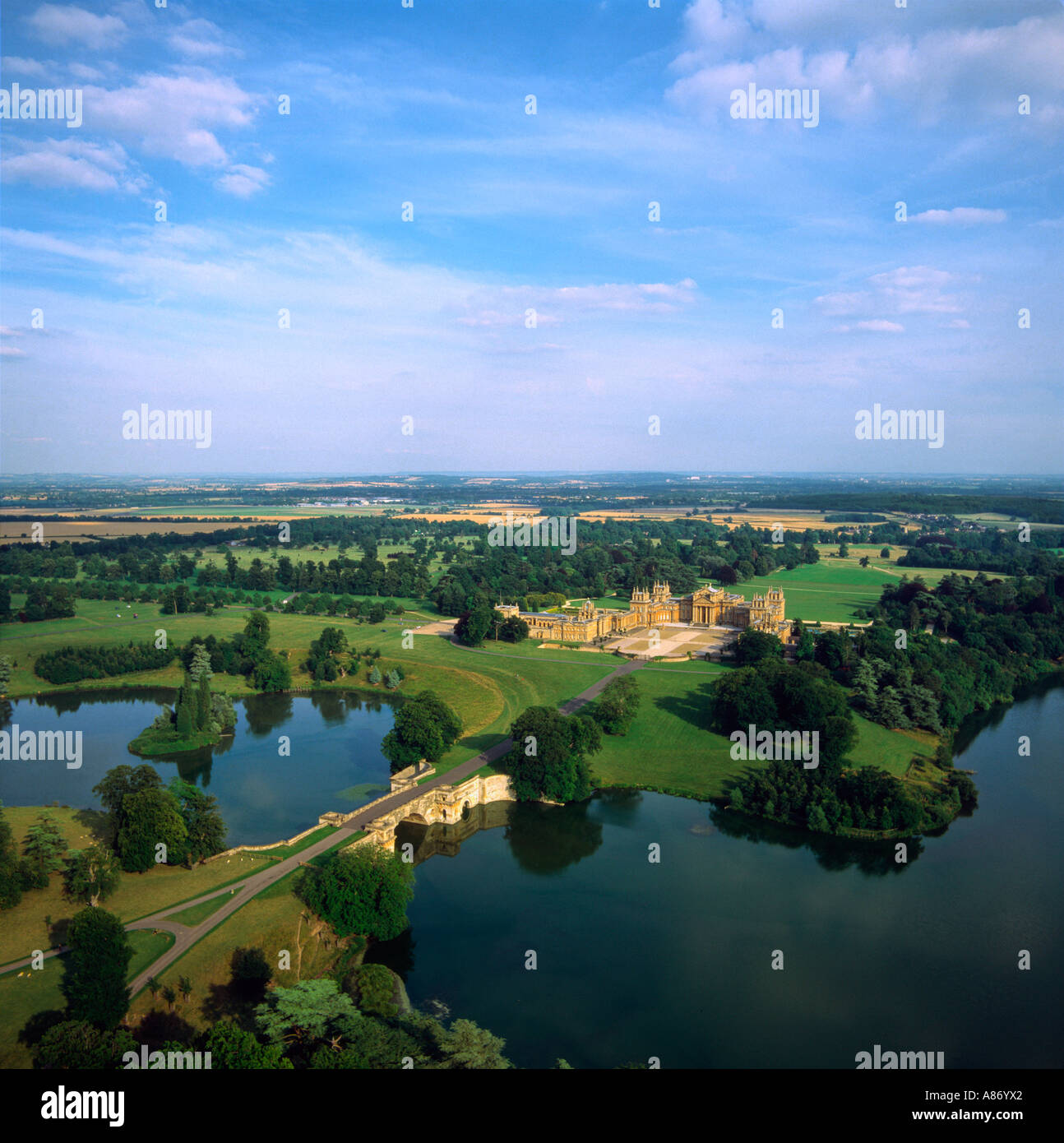 Blenheim park aerial old manor hires stock photography and images Alamy