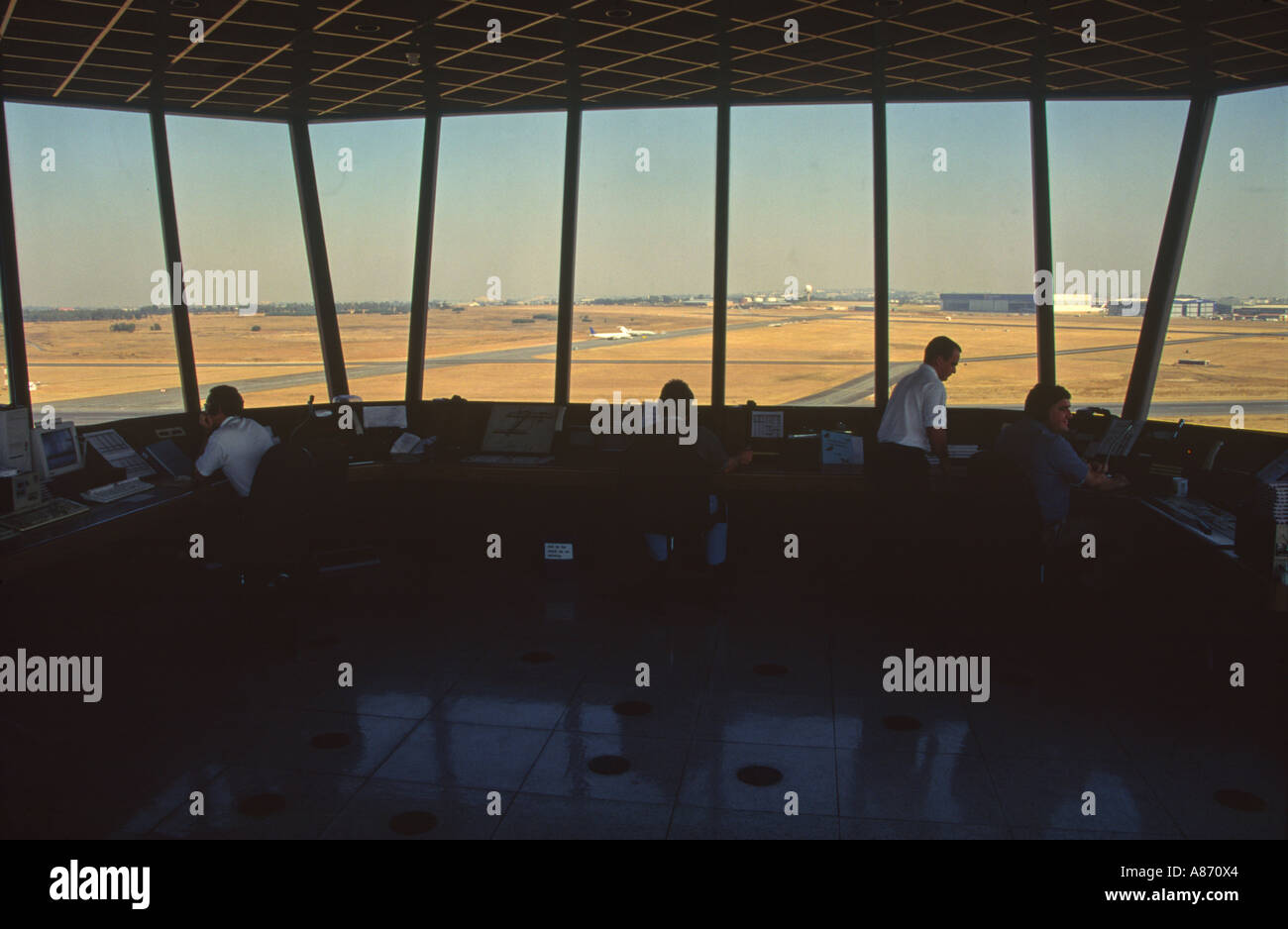 Air Traffic Control Tower Silhouette Hi Res Stock Photography And