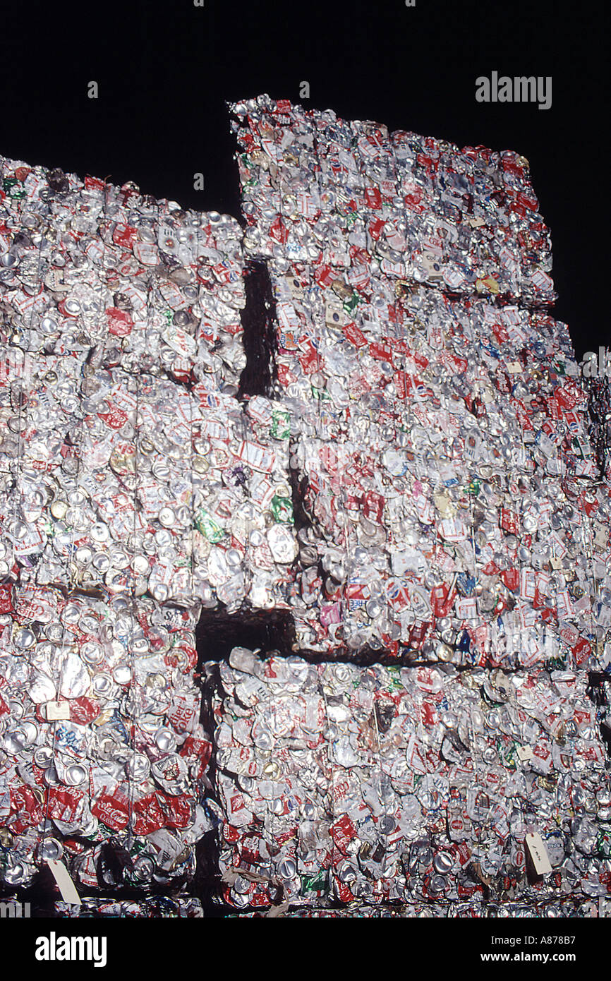 Recycling metal aluminum cans Stock Photo Alamy