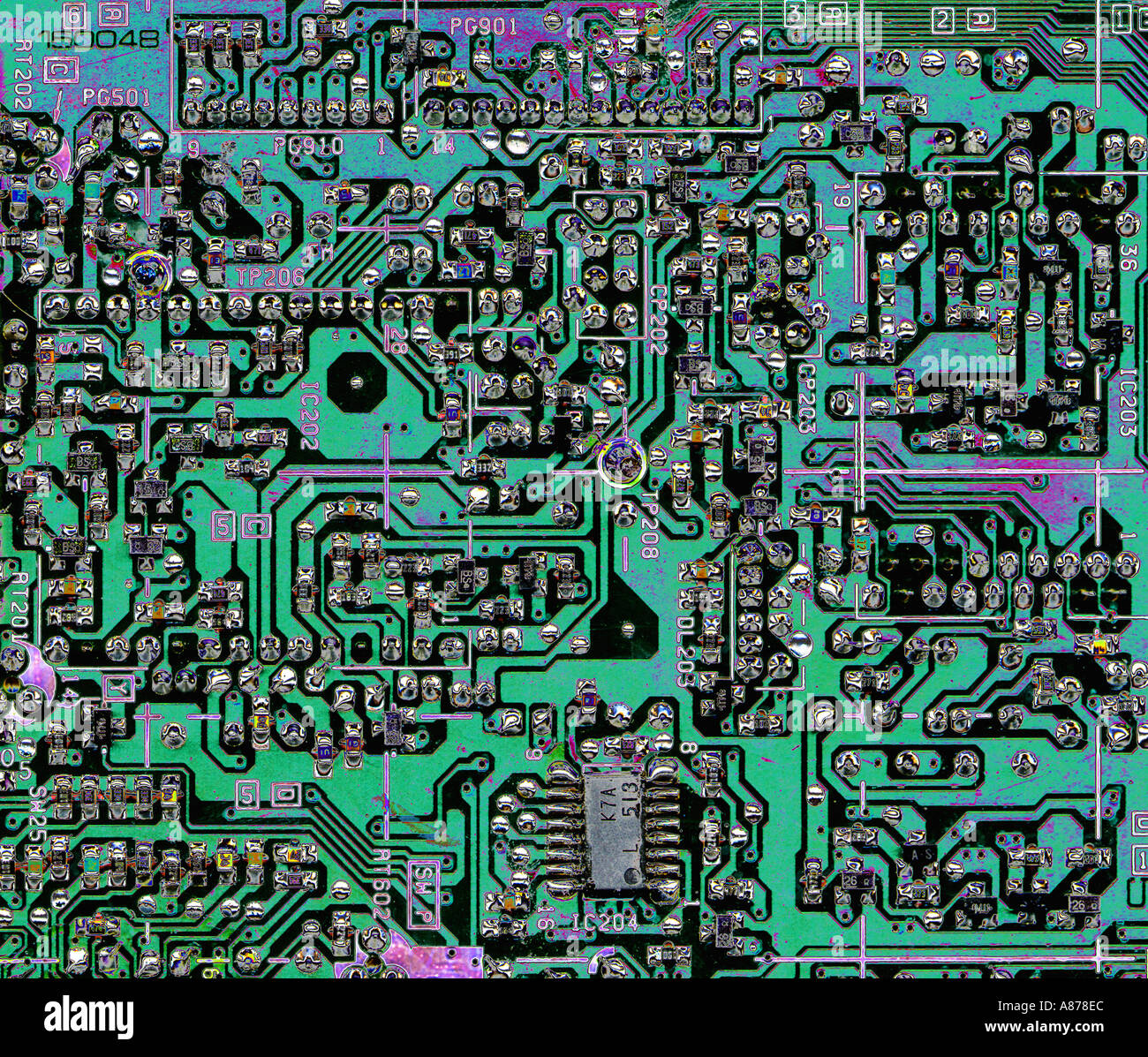 Integrated Circuit Board Stock Photo Alamy