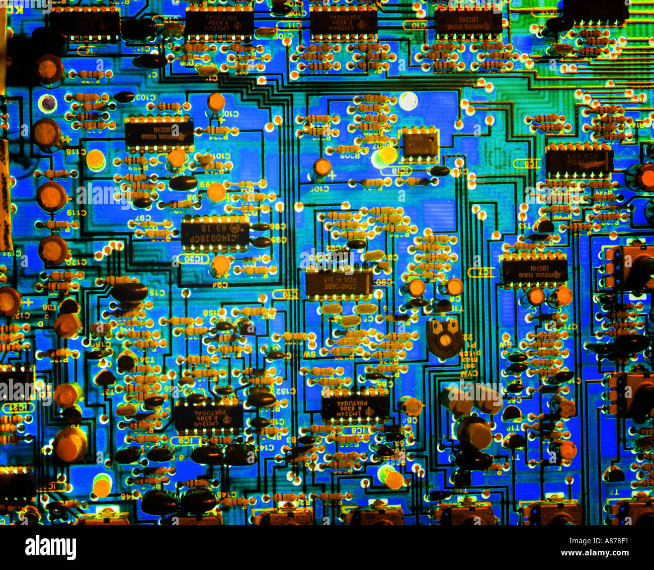 Integrated Circuit Board Stock Photo Alamy