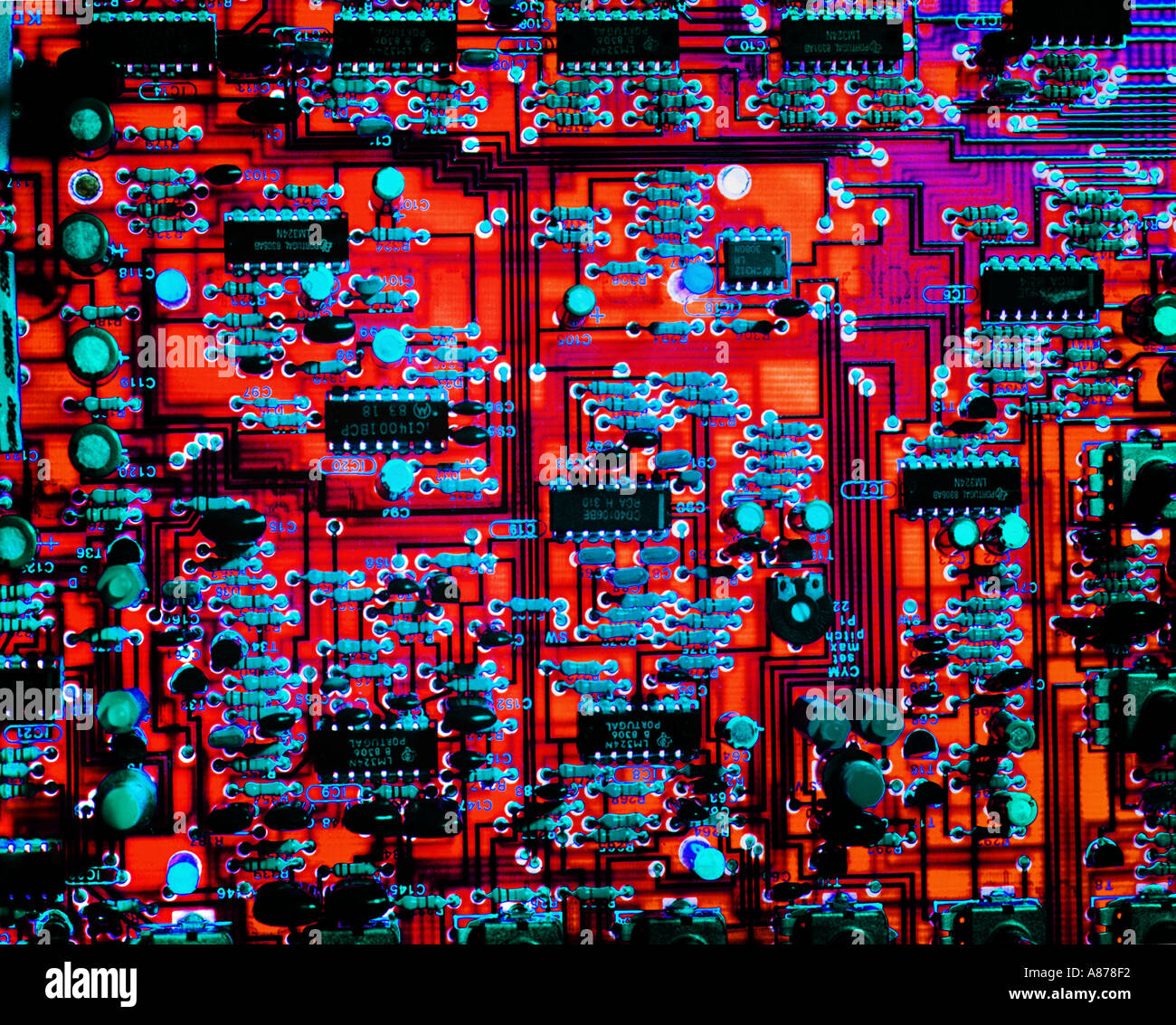 Silicon Chips Integrated Circuit Stock Photos & Silicon Chips