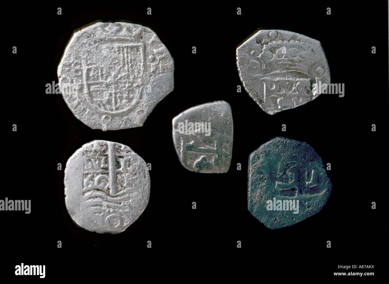 Spanish pieces of eight Stock Photo Alamy