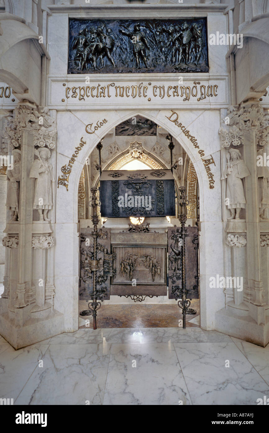 Columbus mausoleum Stock Photo