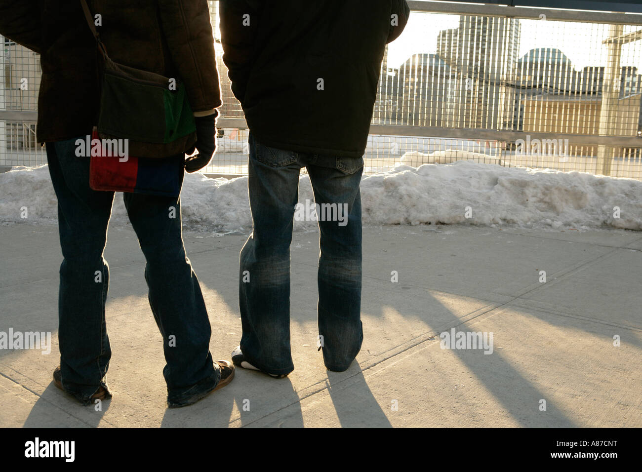 Two males and rear view hi-res stock photography and images - Alamy