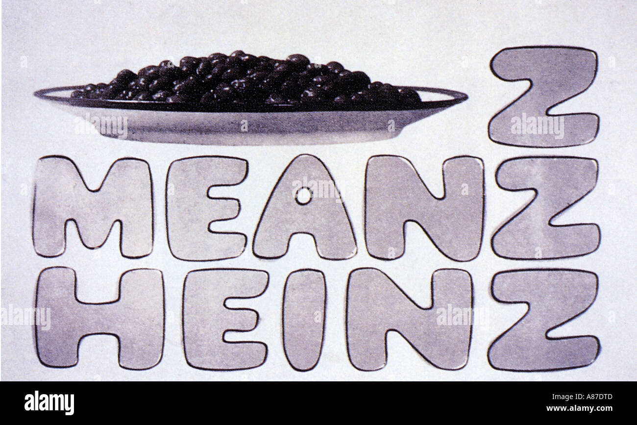 HEINZ advert from 1967 produced by Young Rubicam agency Stock Photo