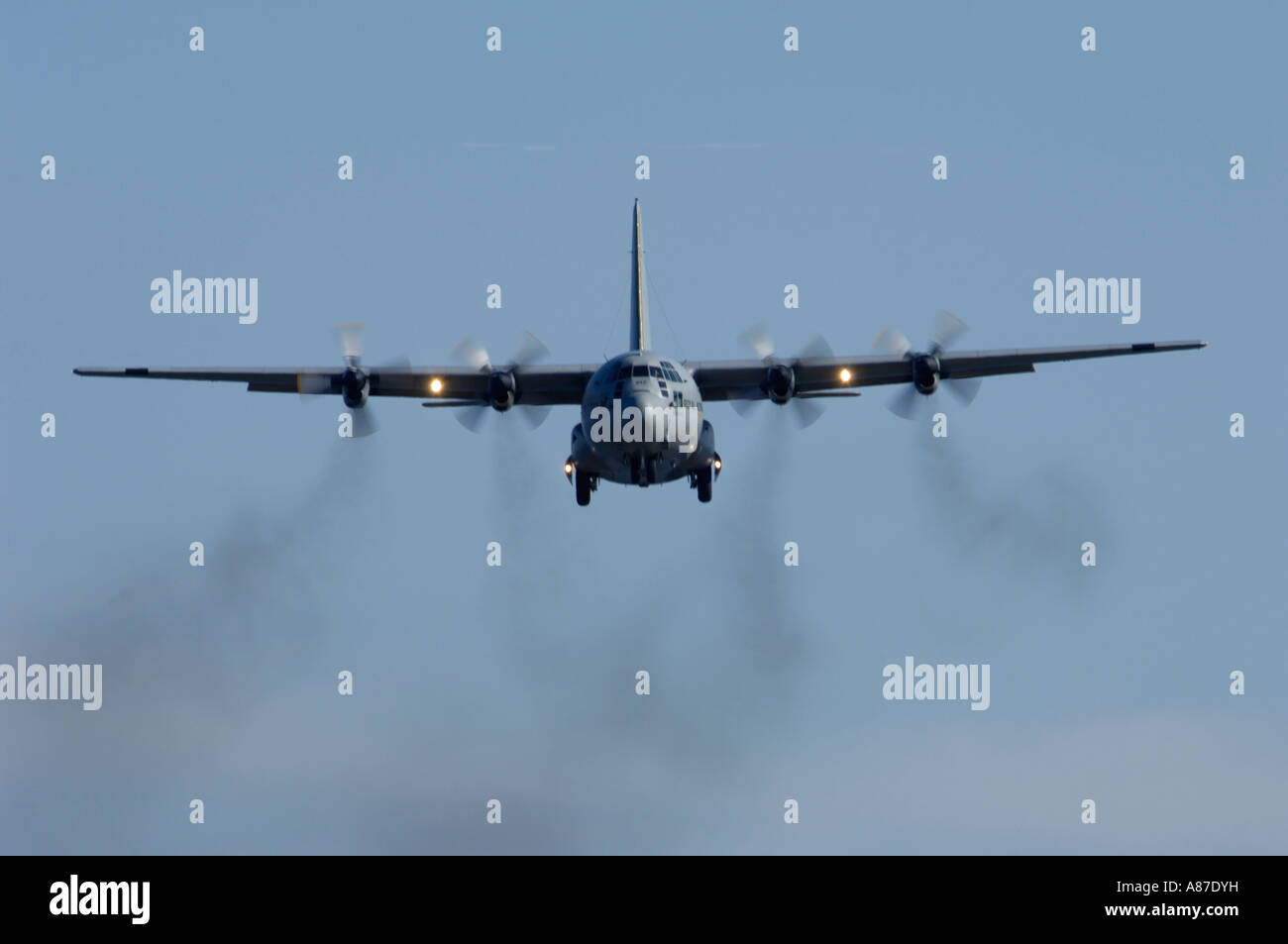 C-130 Hercules. Skv, Gardermoen, Royal Norwegian Air Force Stock Photo