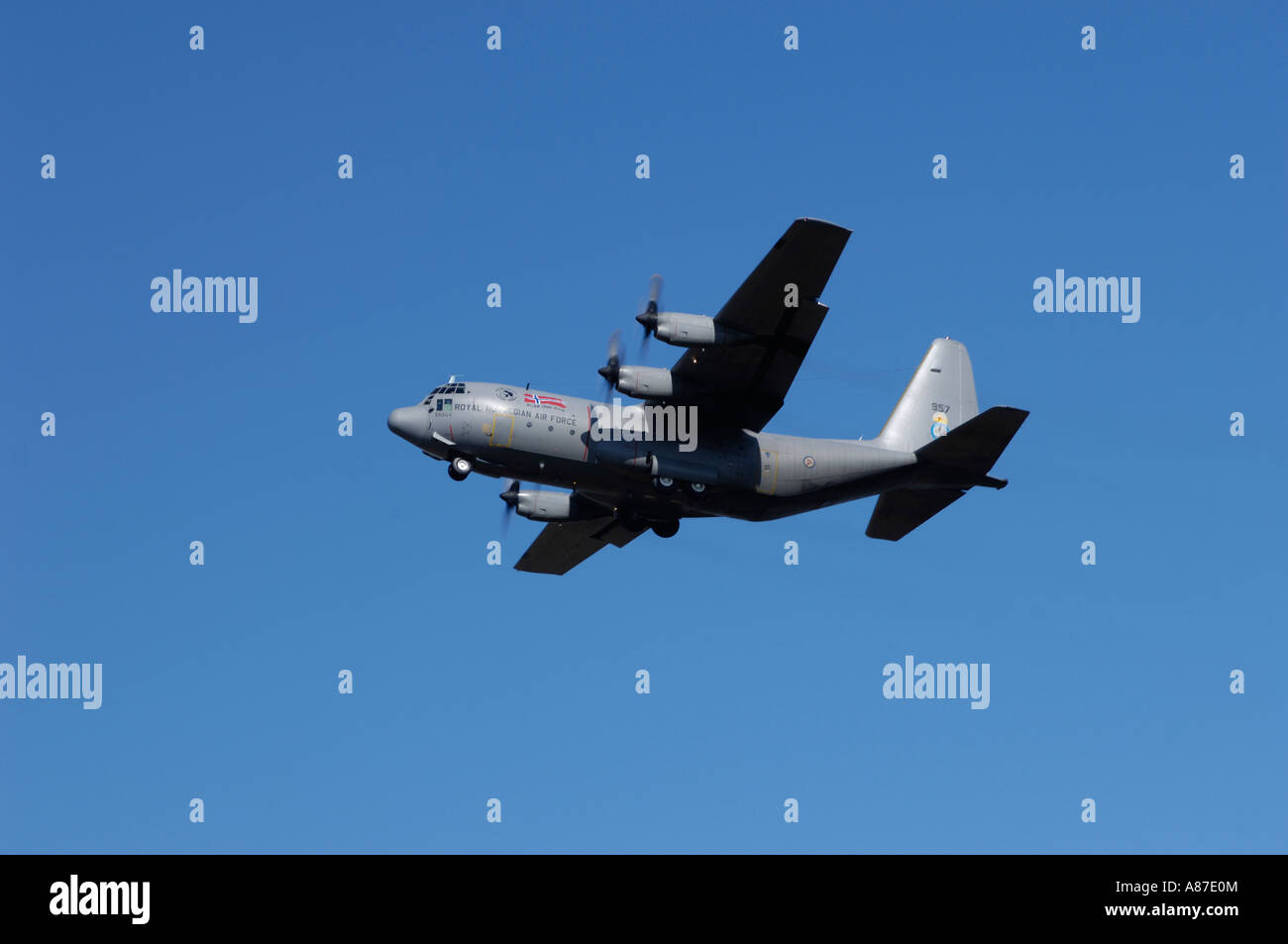 C-130 Hercules. Skv, Gardermoen, Royal Norwegian Air Force Stock Photo