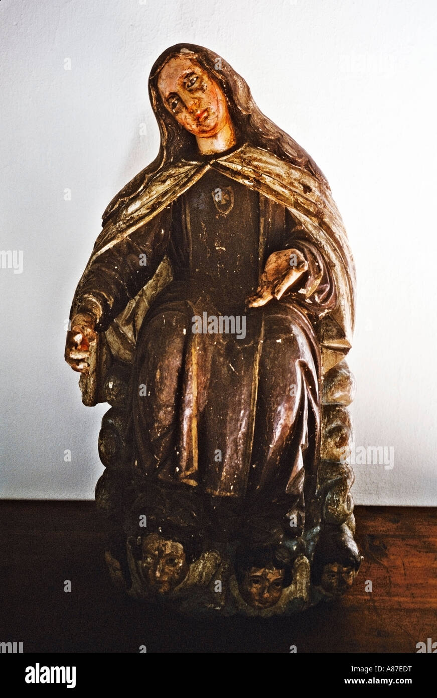Statue in the Catedral de Santiago in Santaigo Chile Stock Photo
