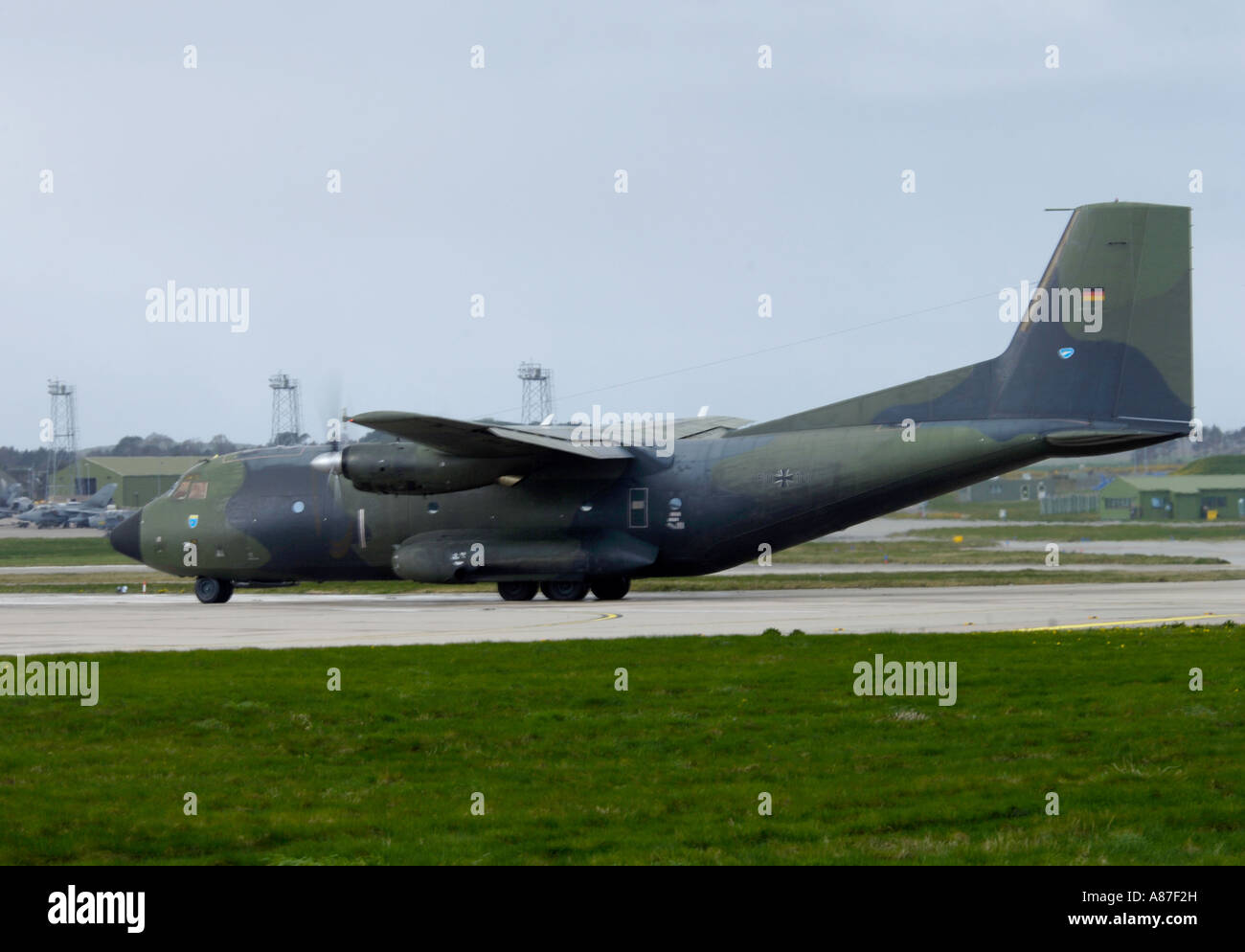 The Transport Allianz Transall C-160 is a twin engined military transport aircraft Stock Photo
